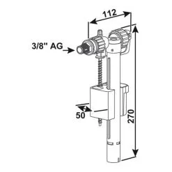 Füllventil »Universal«, Weiß 5 Füllventil »Universal«, Weiß -Sanitärinstallation Verkäufe unnamed file 695