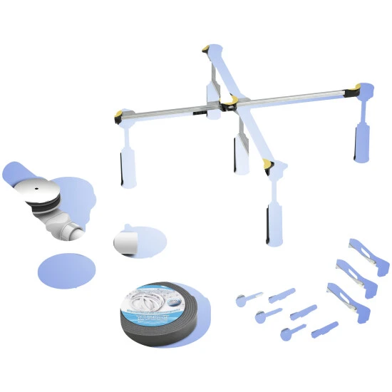 OTTOFOND Montageset »Montageset Für Brausewannen«, Kunststoff/Metall 1 OTTOFOND Montageset »Montageset Für Brausewannen«, Kunststoff/Metall