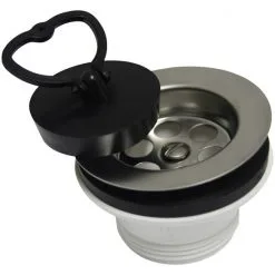 CORNAT Spültisch-Ablaufventil, Kunststoff/Gummi/Edelstahl, 1 1/2"