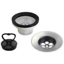 CORNAT Ablaufventil »für Feuertonspülen«, Edelstahl/Kunststoff, 1 1/2"