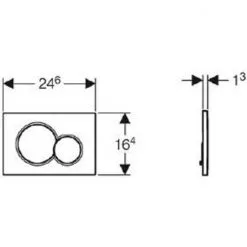 GEBERIT Betätigungsplatte »SIGMA01«, Weiß -Sanitärinstallation Verkäufe unnamed file 754