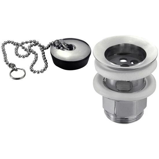 WELLWATER Ablaufventil, Messing/Edelstahl,, 1 1/4" 1 WELLWATER Ablaufventil, Messing/Edelstahl,, 1 1/4"