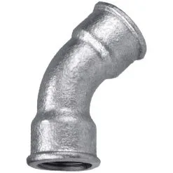 CORNAT Bogen, 45°, Temperguss